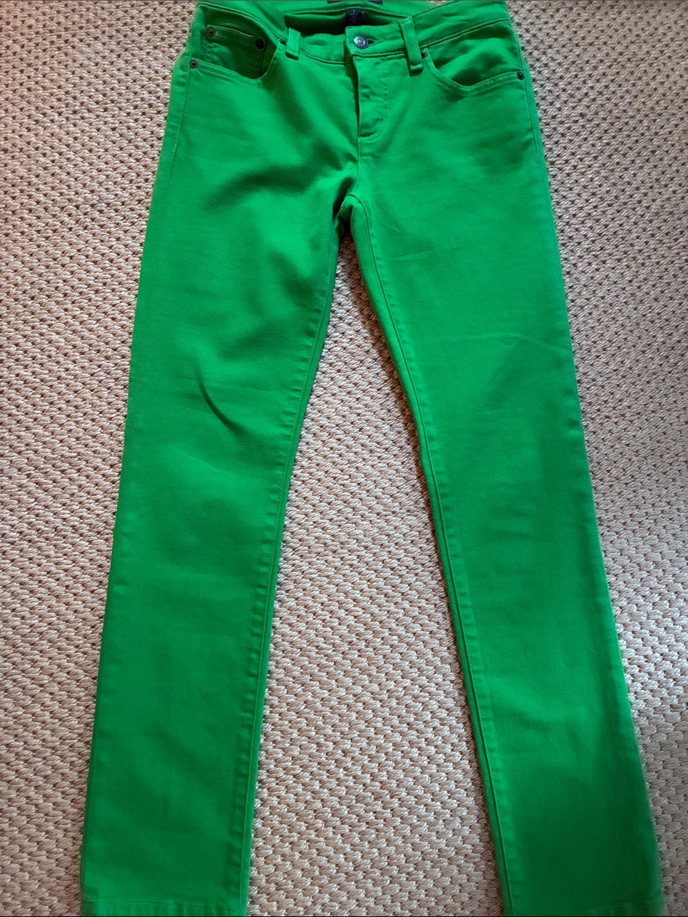 Ralph Lauren Bright Green Modern Straight Jeans